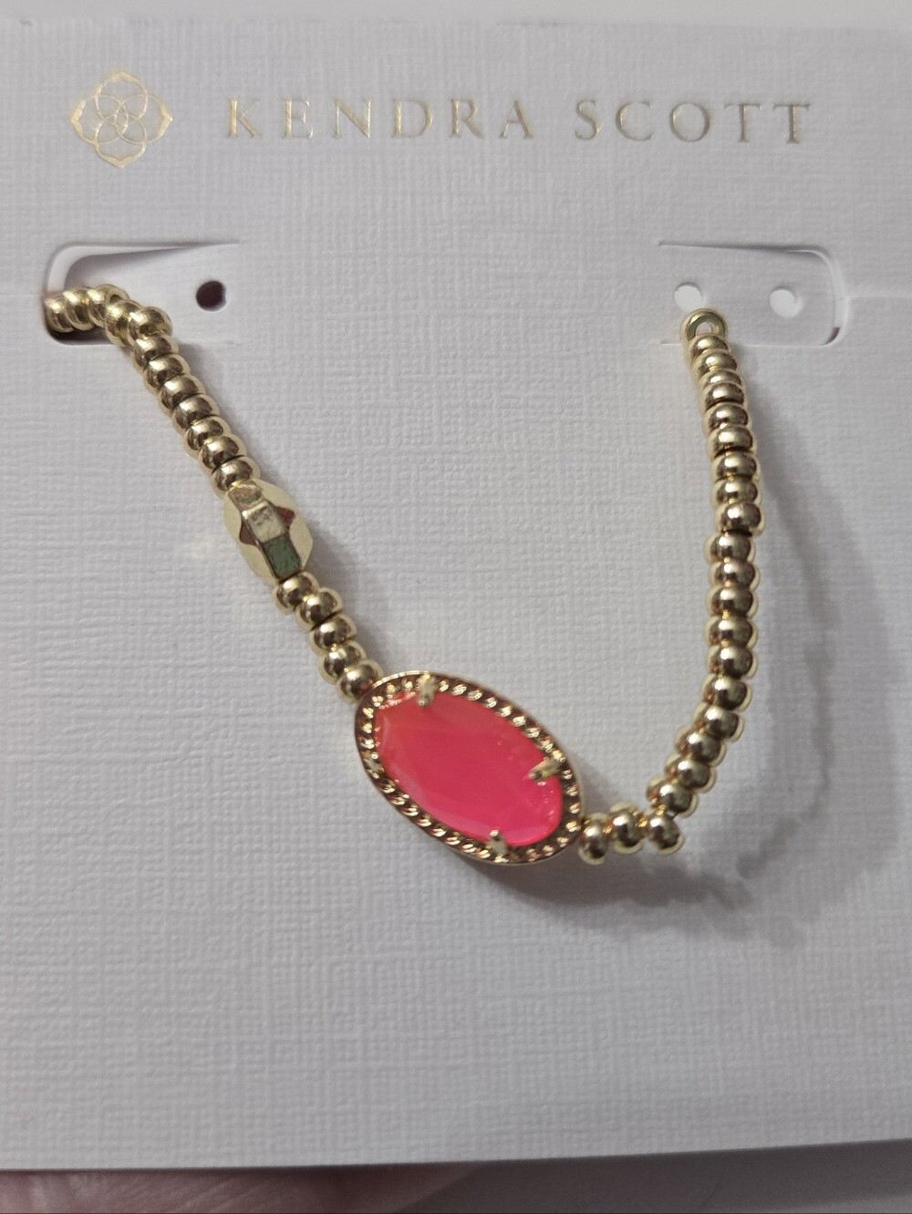 Kendra Scott Hot Pink Grayson Stretch Bracelet